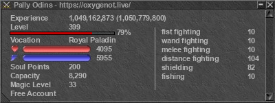 Signature for player Pally Odins