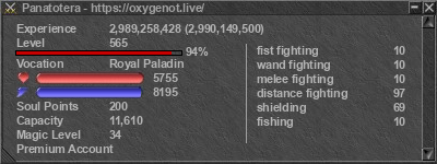 Signature for player Panatotera