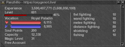 Signature for player Panzhillo