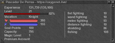 Signature for player Pescador De Perras