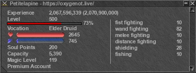 Signature for player Petitelapine