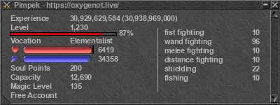 Signature for player Pimpek