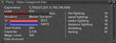 Signature for player Pinky