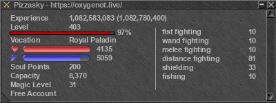 Signature for player Pizzasky