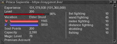 Signature for player Prisca Sapientia