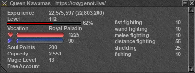 Signature for player Queen Kawamas