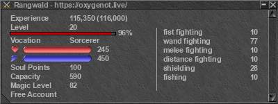 Signature for player Rangwald