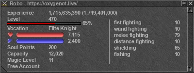 Signature for player Robo