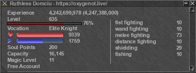 Signature for player Ruthless Domciu