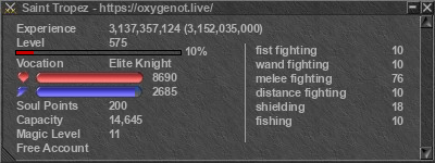 Signature for player Saint Tropez