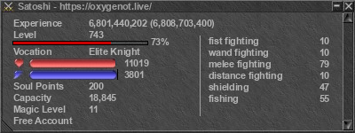 Signature for player Satoshi