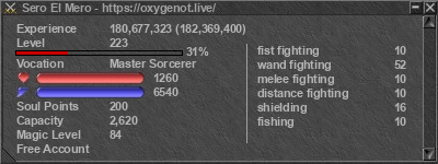 Signature for player Sero El Mero