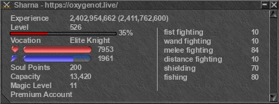 Signature for player Sharna