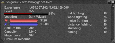 Signature for player Shigaraki