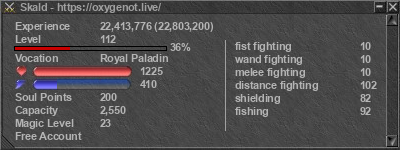 Signature for player Skald