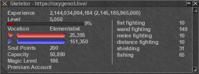 Signature for player Skeletor