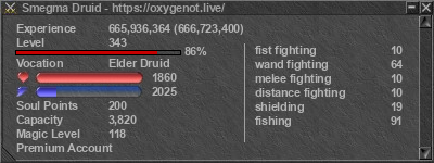 Signature for player Smegma Druid