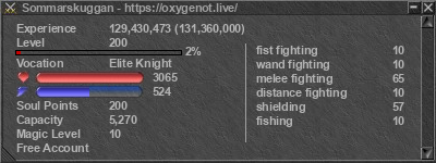 Signature for player Sommarskuggan