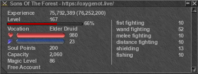 Signature for player Sons Of The Forest