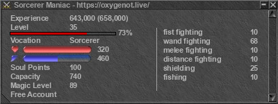 Signature for player Sorcerer Maniac