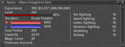 Signature for player Specc