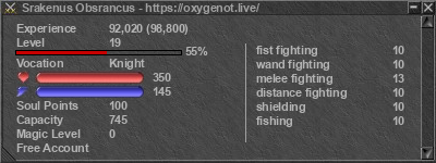 Signature for player Srakenus Obsrancus