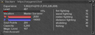 Signature for player Stackarn