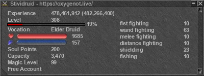 Signature for player Stividruid