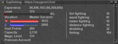 Signature for player Supfishing