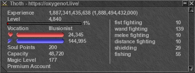 Signature for player Thoth