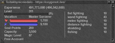 Signature for player Toitakbynicniedalo