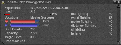 Signature for player Torulfs