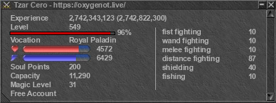 Signature for player Tzar Cero