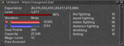 Signature for player Unfazed