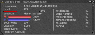 Signature for player Ups Era Sorc