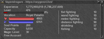 Signature for player Vapendragare