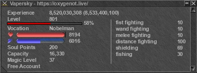 Signature for player Vapersky