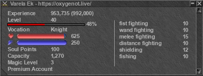 Signature for player Varela Ek