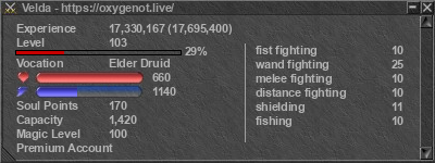 Signature for player Velda