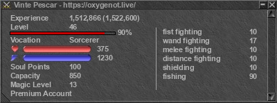 Signature for player Vinte Pescar