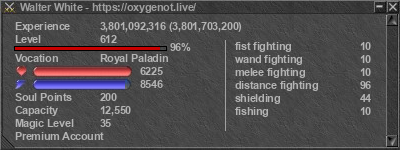 Signature for player Walter White