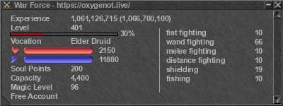 Signature for player War Force