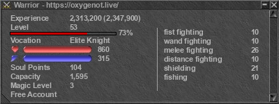 Signature for player Warrior
