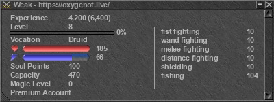 Signature for player Weak