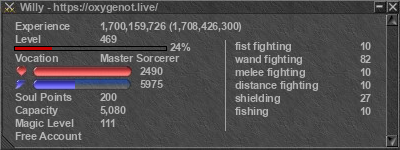 Signature for player Willy