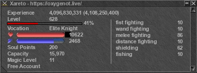 Signature for player Xareto