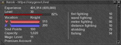 Signature for player Xerok