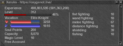 Signature for player Xeruks