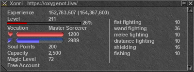 Signature for player Xonri