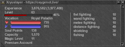 Signature for player Xryuslayer